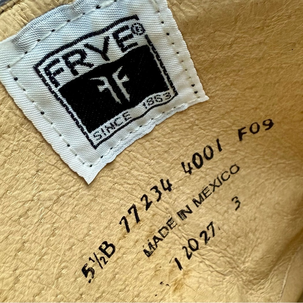 FRYE Jane Tall Riding Boots Antique Brown Sz 5.5 - Picture 10 of 10